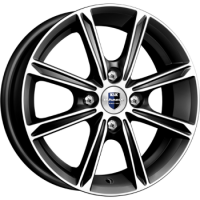 K&K Флэш 5x14 4*100 ET43 DIA60.1 Алмаз черный Литой