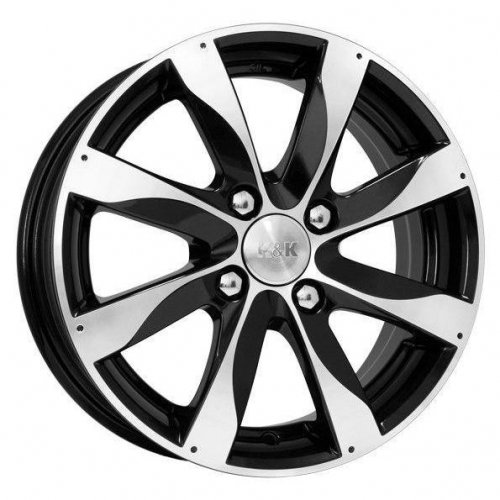 K&K Джемини 6x15 4*100 ET45 DIA54.1 Алмаз черный Литой
