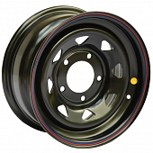 Off Road Wheels Nissan/Toyota 10x16 6*139.7 ET-44 DIA110.1 Black Штампованный