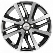 Khomen KHW 1609 6x16 4*100 ET50 DIA60.1 Black-FP Литой