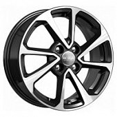 K&K КС861 6x15 4*100 ET48 DIA54.1 Алмаз черный Литой