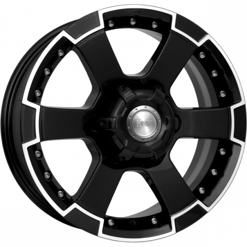 K&K M56 7x16 6*139.7 ET38 DIA92.5 Алмаз черный Литой