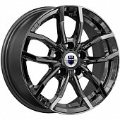 K&K Фрост 6.5x15 5*114.3 ET43 DIA66.1 Черный Матовый Литой