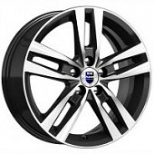 K&K Rassvet 6.5x16 5*114.3 ET40 DIA66.1 Алмаз черный Литой