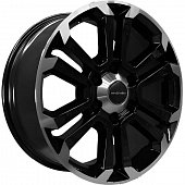 Khomen KHW 1817 7.5x18 6*139.7 ET30 DIA106.1 Black-FP Литой