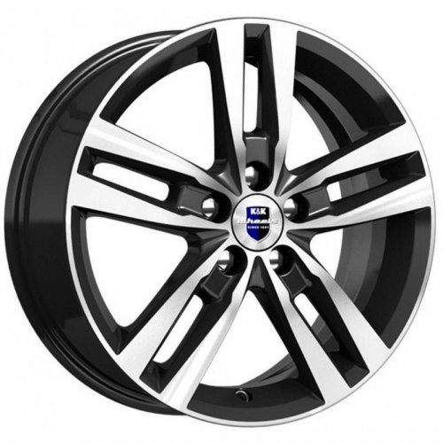 K&K Rassvet 6.5x16 5*112 ET46 DIA57.1 Алмаз черный Литой