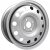 ТЗСК Huyndai Solaris/Kia Rio 6.5x16 4*100 ET50 DIA54.1 Silver Штампованный