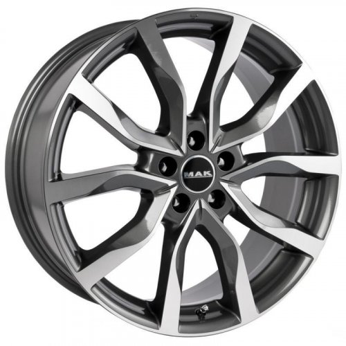 MAK Highlands 9x19 5*120 ET53 DIA72.6 Gunmetal Mirror Face Литой