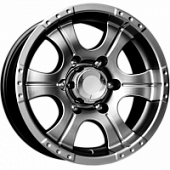 K&K Байконур 8x16 5*139.7 ET0 DIA110.1 Дарк платинум Литой