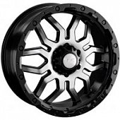 LS 1285 7.5x17 6*139.7 ET35 DIA100.1 BKF Литой