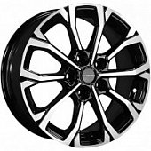 Khomen KHW 1605 6.5x16 5*114.3 ET45 DIA67.1 Black-FP Литой
