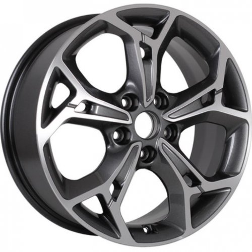 Khomen KHW 1702 7x17 5*114.3 ET37 DIA66.6 Gray-FP Литой