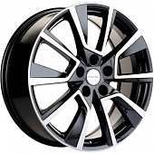 Khomen KHW 1802 7x18 5*108 ET40 DIA60.1 Black-FP Литой