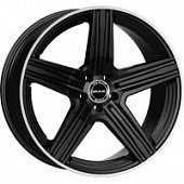 MAK Lewis 9x18 5*112 ET50 DIA66.6 Gloss Black Mirror Ring Литой