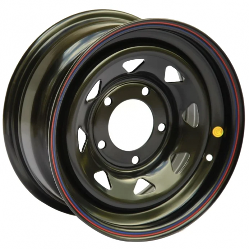 Off Road Wheels Niva 7x15 5*139.7 ET25 DIA98.5 Matt black Штампованный
