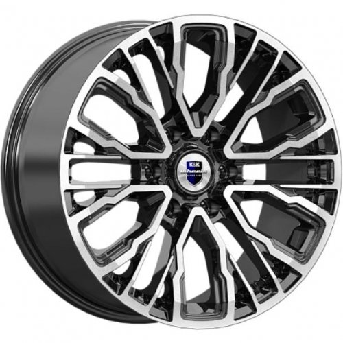 K&K Кортес 8.5x19 6*139.7 ET25 DIA106.1 Алмаз черный Литой