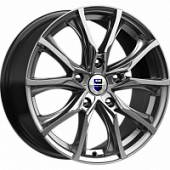 K&K Твист 7.5x17 5*108 ET49 DIA67.1 Дарк платинум Литой