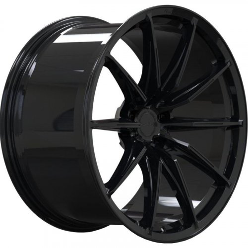 Brixton R11 11x22 5*112 ET28 DIA66.6 Gloss Black Кованый
