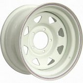 Off Road Wheels УАЗ 8x16 5*139.7 ET15 DIA110.1 White Штампованный