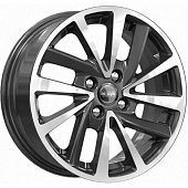 K&K КС899 6x15 4*100 ET37 DIA60.1 Алмаз черный Литой