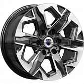 K&K Тейт 7.5x17 6*114.3 ET39 DIA67.1 Алмаз черный Литой