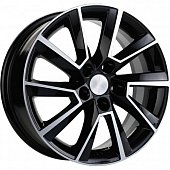 Khomen KHW 1604 6x16 5*100 ET38 DIA57.1 Black-FP Литой